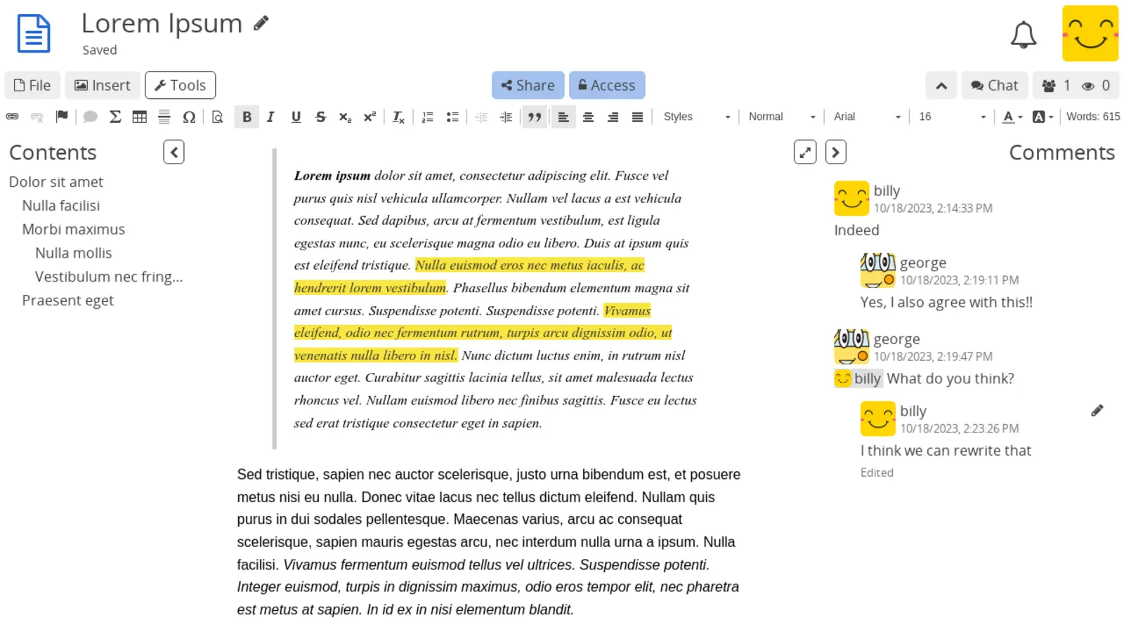 Notes interface preview 1